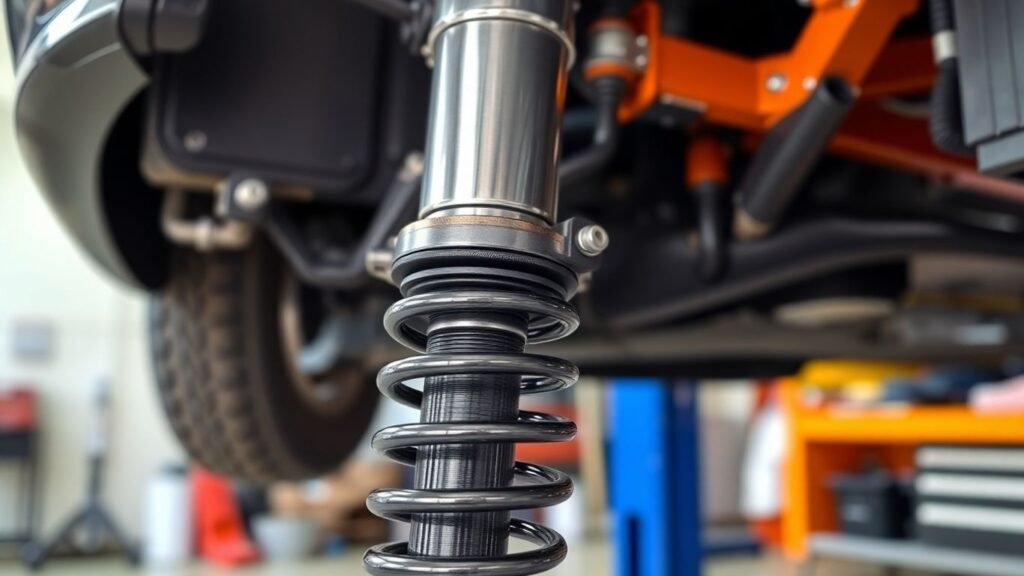 Subaru suspension system close-up
