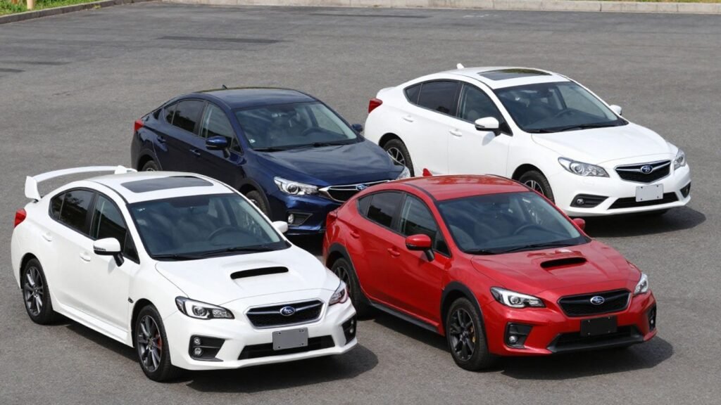 Subaru WRX, Liberty, and XV models