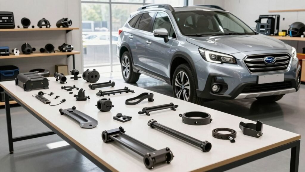 Subaru Outback parts in Wollongong workshop